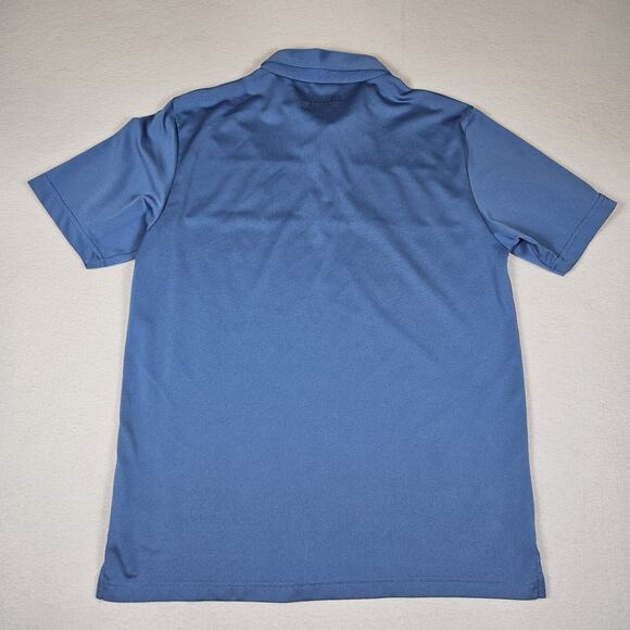 Travis Mathew Cabana Golf Polo Mens M Chest Stripe Logo Blue Casual Performance - Picture 13 of 14